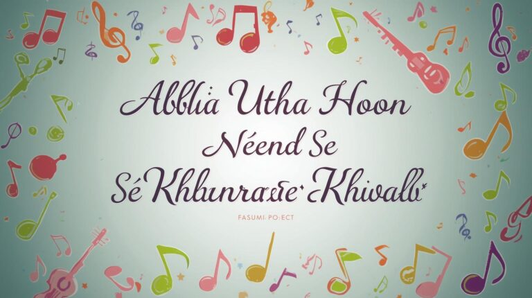 Abhi Utha Hoon Neend Se Tumhara Khwab Dekh Ke Lyrics